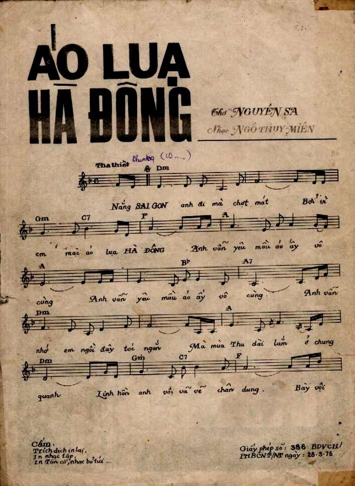 Áo Lụa Hà Đông - Ngọc Tân | Lời bài hát, hợp âm, MV