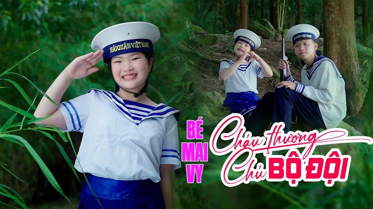 Cháu Thương Chú Bộ Đội - Bé Mai Vy | Lời bài hát, hợp âm, MV