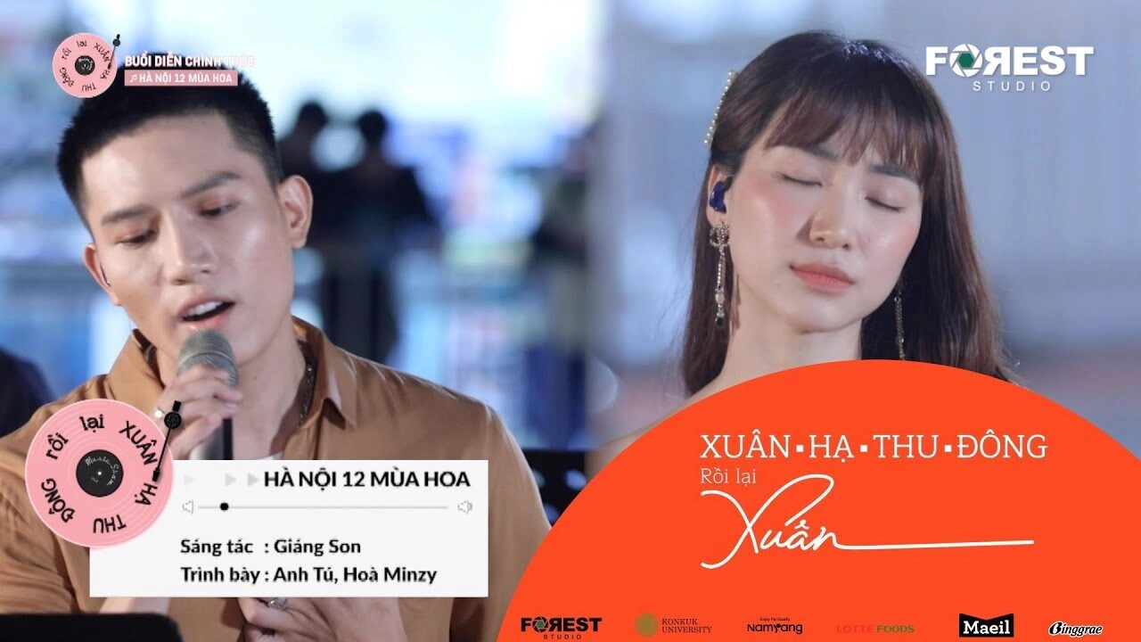 Hà Nội 12 Mùa Hoa - Anh Tú và Hòa Minzy | Lời bài hát, hợp âm, MV