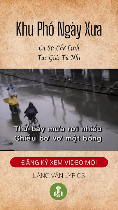 Khu phố ngày xưa - Chế Linh | Lời bài hát, hợp âm, MV
