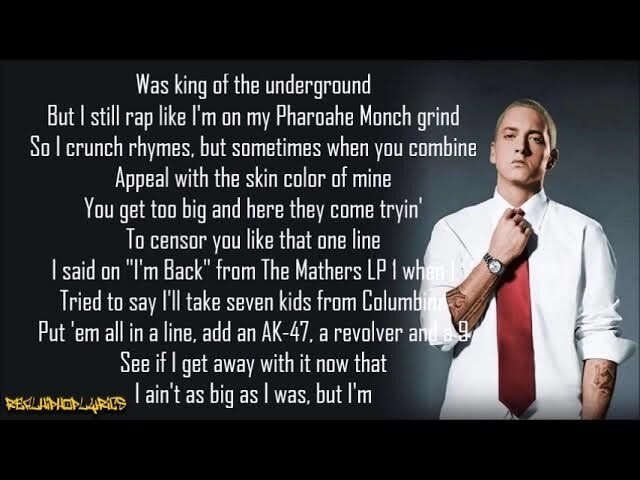 Rap God - Eminem | Lời bài hát, hợp âm, MV